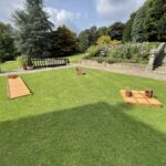 Garden games for hire for weddings and events set up at Goldsborough Hall