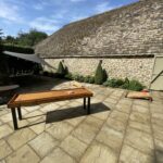 Garden games for hire for weddings and events set up at Tithe Barn