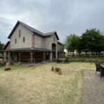 Garden games for hire for weddings and events set up at Burntwood Court