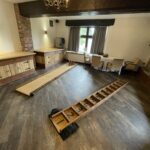 Garden games for hire for weddings and events set up at Tankersley Manor
