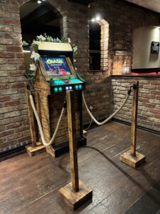 Arcade machine hire at The Engine Shed, Wetherby for a wedding in Yorkshire