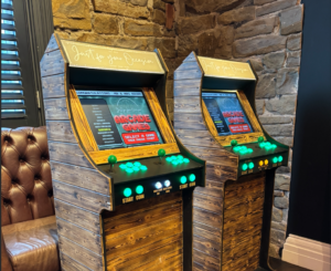 Arcade machine hire at The Manor House Lindley, Huddersfield for a wedding in Yorkshire