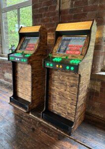 Arcade machine hire at The Venue - Bowers Mill, Barkisland, Halifax for a wedding in Yorkshire