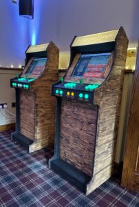 Arcade machine hire at Cubley Hall, Barnsley for a wedding in Yorkshire