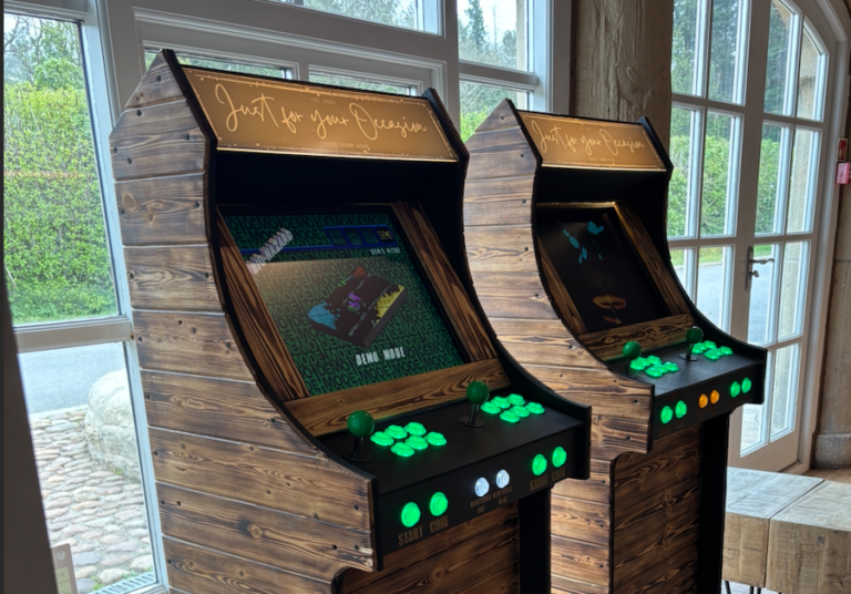 Arcade machine hire at The Hovels - Harewood House for a corporate event in Yorkshire