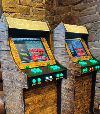 Arcade machine hire at The Manor House Lindley, Huddersfield for a wedding in Yorkshire