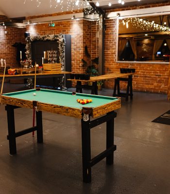 Pub games hire set up at New Craven Hall for a corporate event in Yorkshire